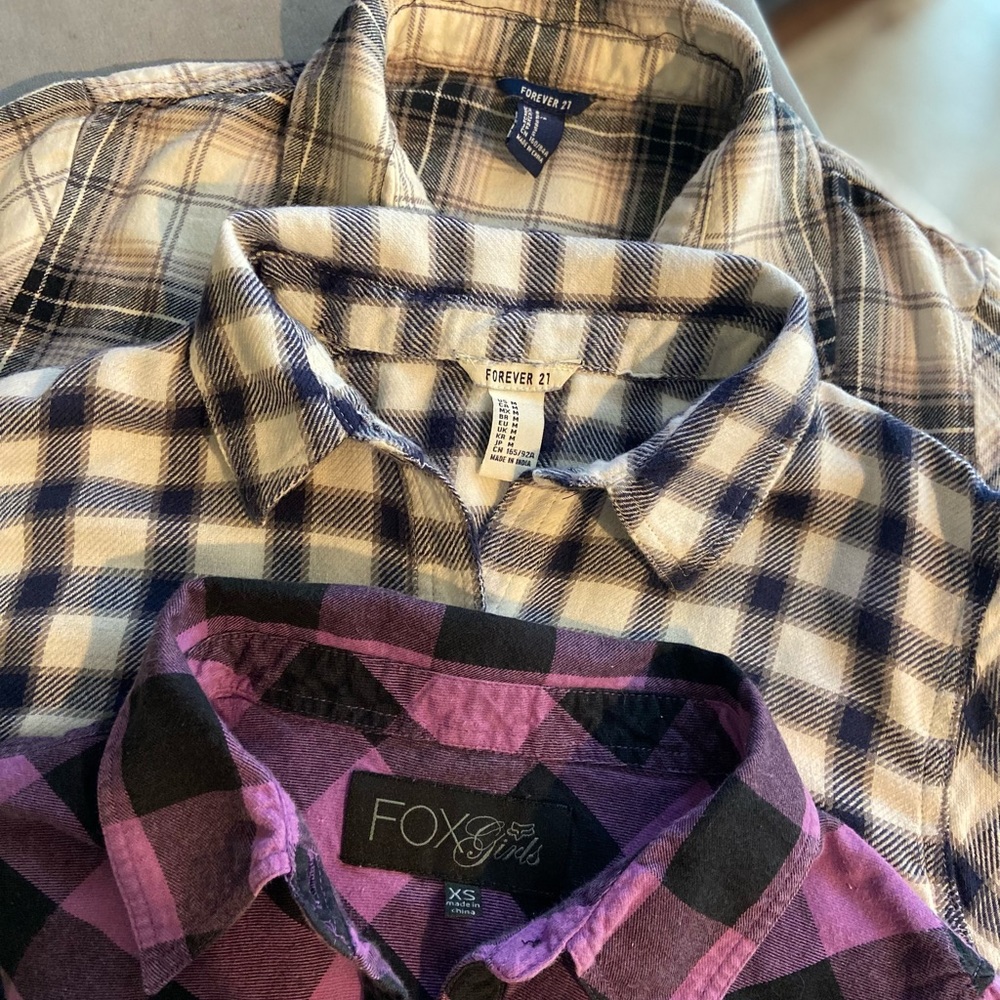 Brands - Forever 21 and Fox Girls - 3 LS tops